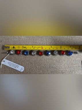 Sorrelli Crystal Accent Bracelet with Orange, Royal Blue and Clear Stones